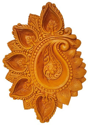 MUKHERJEE HANDICRAFTS: TRANSFORMATION OFLIFE........ T5-5D-2 Terracotta Table Diya(Height: 2 inch)