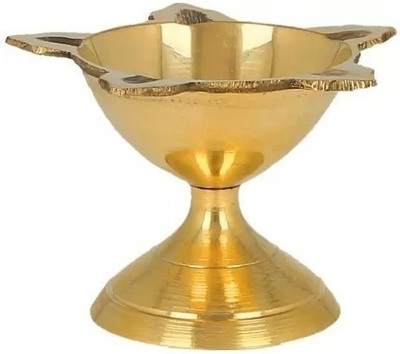 T-KA108 poona deep 2.5Inch by T-KA108 Brass Table Diya(Height: 2.5 inch)