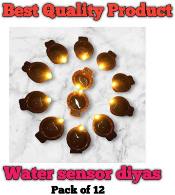 priortech solutions Plastic (Pack of 12) Hanging Diya(Height: 6.5 inch)