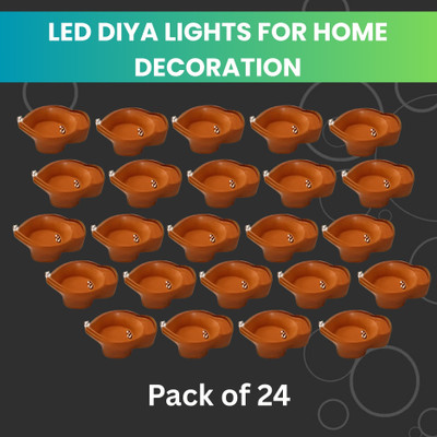 Guggu Plastic (Pack of 24) Table Diya Set(Height: 2 inch)