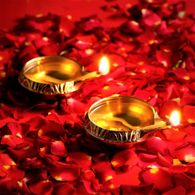 Flipkart SmartBuy Brass (Pack of 2) Table Diya(Height: 2.5 inch)