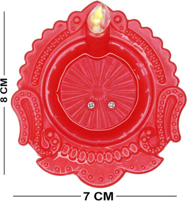 Signature Electric Diya Earthenware (Pack of 6) Table Diya Set(Height: 1.5 inch)