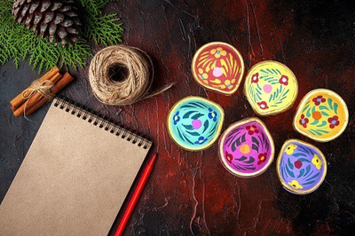 Onlinch Earthenware (Pack of 6) Table Diya(Height: 3 inch)