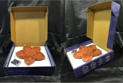 NKPR Traditional Panchmukhi 5 in 1 Water LED Diya Temple Home Diwali Decorate 766 Plastic (Pack of 6) Table Diya Set(Height: 3 inch)