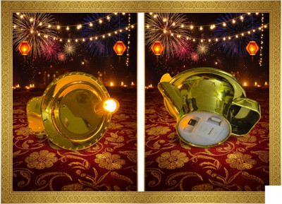 HYDEAL Hydealdiyas001 Plastic (Pack of 6) Table Diya Set(Height: 2 inch)