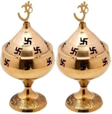 DARIDRA BHANJAN Akhand Jyoti Deepak for spritual purpose Brass Brass Table Diya(Height: 4.5 inch)