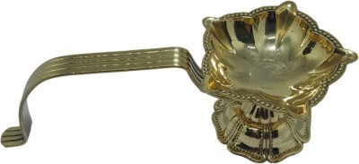 Astrosale Panch Batti (5 Face) Deepam Aarti Diya Brass Table Diya(Height: 2 inch)