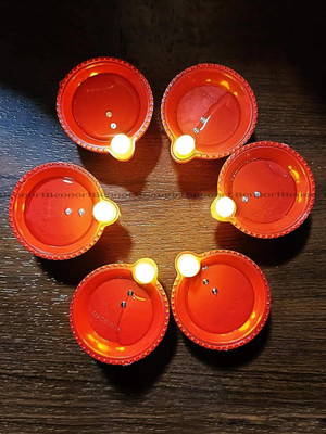 RIGHT SEARCH Plastic (Pack of 24) Table Diya Set(Height: 5 inch)