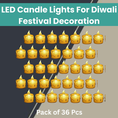 Guggu Plastic (Pack of 36) Table Diya Set(Height: 2 inch)