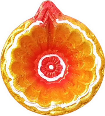 icrafto Clay Diya 05 Earthenware (Pack of 4) Table Diya Set(Height: 2 inch)
