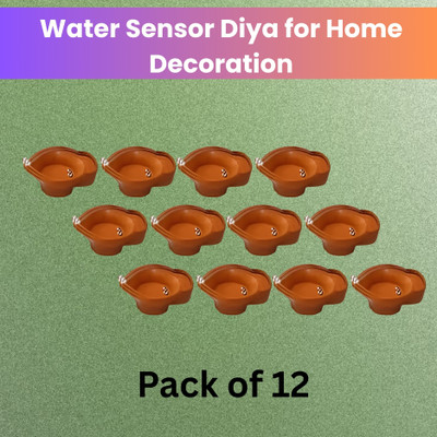 Guggu Plastic (Pack of 12) Table Diya Set(Height: 2 inch)