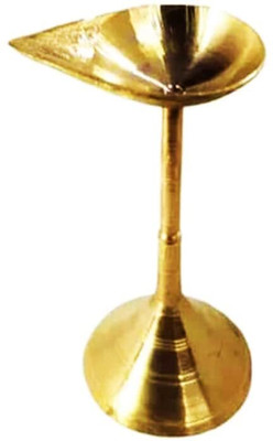 Volt Light pradeep diya Brass Table Diya(Height: 7.5 inch)
