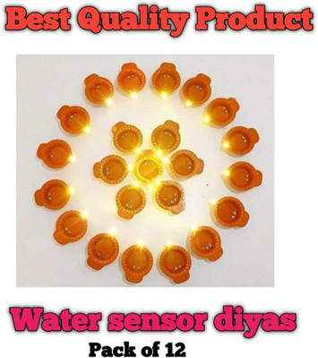 priortech solutions diya04 Plastic (Pack of 12) Hanging Diya(Height: 6.8 inch)