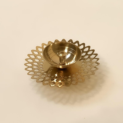 metalcores Brass Table Diya(Height: 2 inch)