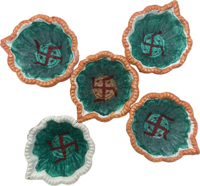 kalachakra Earthenware (Pack of 15) Table Diya Set(Height: 2.5 inch)