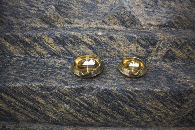 ANDARISTORE Brass (Pack of 2) Table Diya(Height: 1 inch)