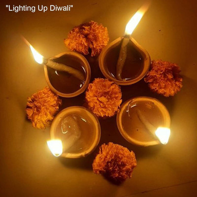Sgt Terracotta (Pack of 21) Table Diya Set(Height: 2 inch)