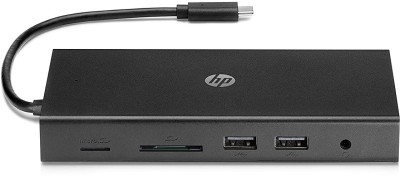 HP Travel USB-C Multi port Hub with USB-C and RJ-45 port (1C1Y5AA) Docking Station(Black)