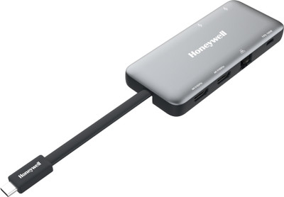 Honeywell TYPE C DOCKING STATION WITH DUAL HDMI (6 IN 1) Docking Station(Grey)