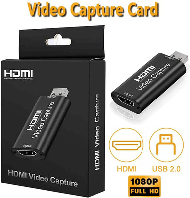 BALRAMA HDMI Video Capture Audio Video Capture Card HDMI Capture Device HDMI to USB 2.0 Wireless USB Lan Adapter compatible with Windows(100 Mbps)