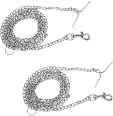 SHINI LIFESTYLE Dog Chain, Dog leash chain, dog/cat chain.Heavy Dog Chain with Heavy Hook, 180 cm Dog & Cat Chain Leash(Silver)