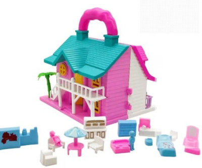 Toonkiz kid Doll House for Girl Small and Single Dollhouse(Multicolor)
