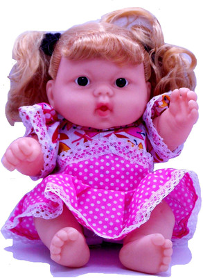 Kids KUKI Baby Girl Doll for Boys & Girls, (24 cm – Height While Standing) Pack of 01(Multicolor)
