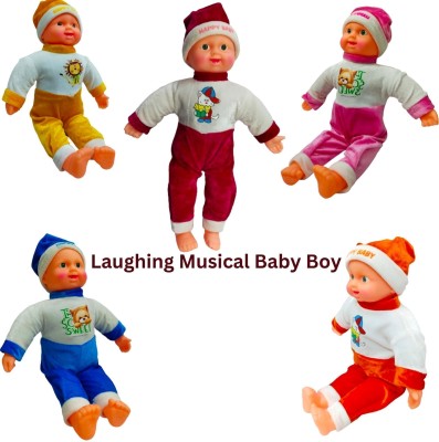 TOKO FASHION CHIKU CHEER Laughing Boy Doll Toy(Multicolor)