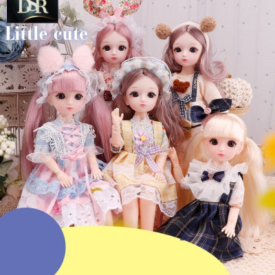 U.R.M. Enterprises Doll Set Movable Joint Cute Girl Fashionable Doll for Kids _D24(Multicolor)