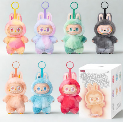 PlushVibe PopMart Labubu Doll Cute Plush Toy Mystery Box Collectible Kawaii Doll(Multicolor, Red, Grey, Blue, Orange)