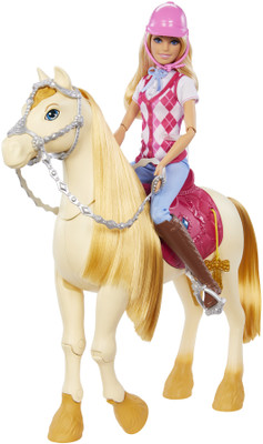 BARBIE The Great Horse Chase Malibu Doll with Riding Clothes & Accessories(Multicolor)