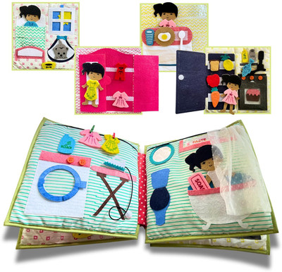 Seraphina Quiet Busy Book My First Doll House Ideal Toy For Girls 40 Engaging Activities(Multicolor)