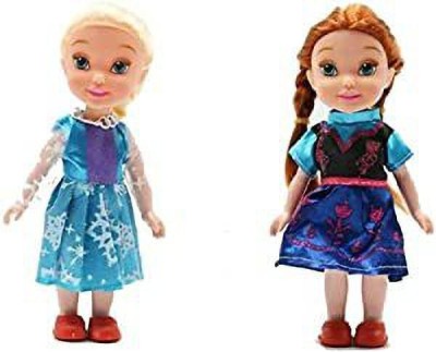 Sakshu Toys Small Baby Double Girl Sisters Long Hair Doll for Kids(Multicolor)