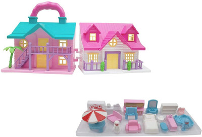 MGT CREATION Big Size Funny House Play Set Doll House Toy for Girls Pack of 1(Multicolor)
