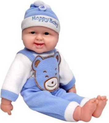 Mitansh Collection Baby Musical and Laughing Boy Doll Stuffed Toys,Touch Sensors with Sound (Blue)(Multicolor)