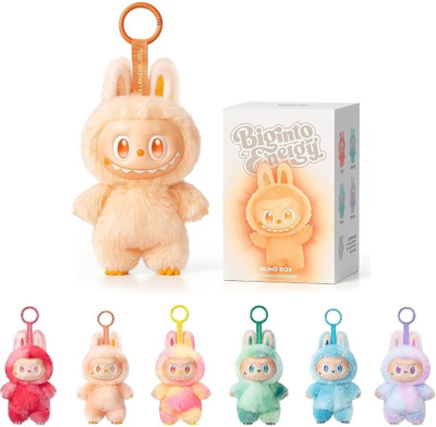 Purple beats Labubu Doll Character Action Collectible Cute Toy (Random Color - 1 Pc)(Multicolor)