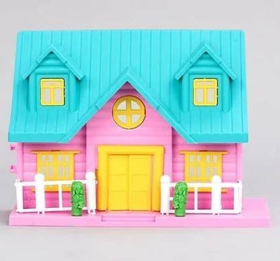 KomalSGEnterprises Funny House Play Set Doll House With Furnitucher set(Multicolor)