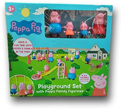 SOPALI PEPPA PIG PLAYGROUND SET WITH PEPPA FAMILY FIGURINES