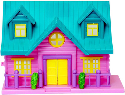 TUSHIKA Funny House Play Set Doll House With Open able Door And Furniture For Kids(Multicolor)