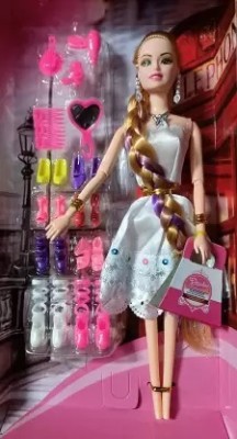 Toshee Princess Single Doll with Long Hairs for Kids(Multicolor)