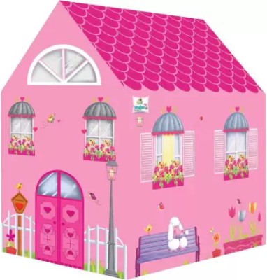 Kankad Water and Fire Proof Plastic Doll Tent House for Kids(Pink)