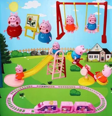 RIGHT SEARCH Peppa Playground Set-01(Multicolor)