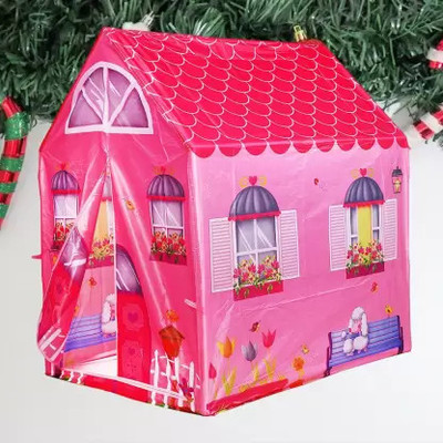 Kankad Princess/Prince Kids Play Tent House Indoor Outdoor for Kids Boys Girls Baby(Pink)