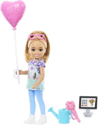 BARBIE Chelsea Florist Doll & Accessories Set, Career-Themed Blonde Small Doll(Multicolor)