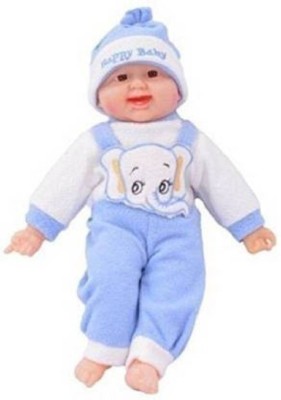 Mitansh Collection Happy Baby Musical and Laughing Boy Doll, Touch Sensors Blue (Multicolor)(Multicolor)
