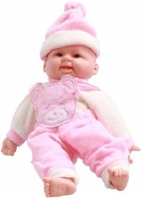 Mitansh Collection Happy Baby Musical and Laughing Boy Doll, Touch Sensors Pink, White(Multicolor)