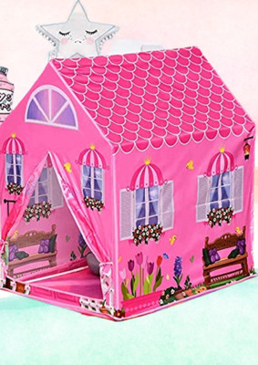 I KHODAL ENTERPRISESS doll house tent for kids(Pink)
