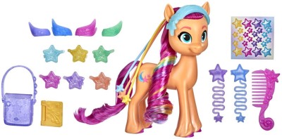 MY LITTLE PONY A New Generation Rainbow Reveal Sunny Starscout Toy with Accessories(Multicolor)