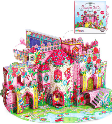 Intelliskills 360° 3D Pop-Up Doll House Book for Kids, Portable & Interactive Doll Story Book(Pink)