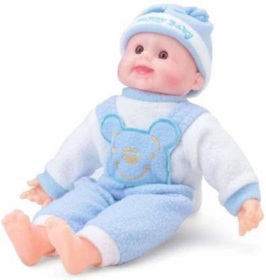 Mitansh Collection Happy Baby Musical and Laughing Boy Doll, Touch Sensors (White ,Blue)(Multicolor)